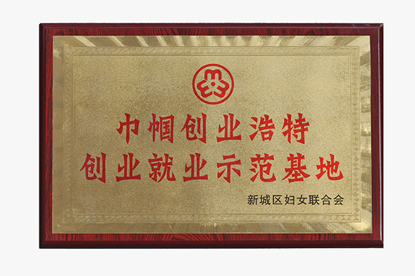 巾幗創業浩特創業就業示范基地